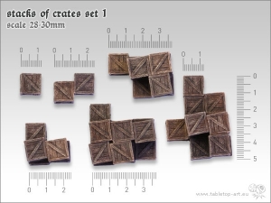 Stacks Of Crates - Set 1 (6)