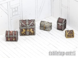 Travel Chests And Boxes - Set 1 (5)