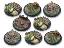 Trench Warfare Bases - 40mm Round Lip DEAL (8)